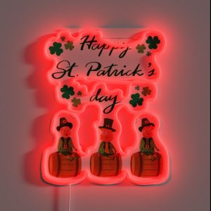 St Patrick S Day Triple Irish Barrel Rider RGB Neon Sign
