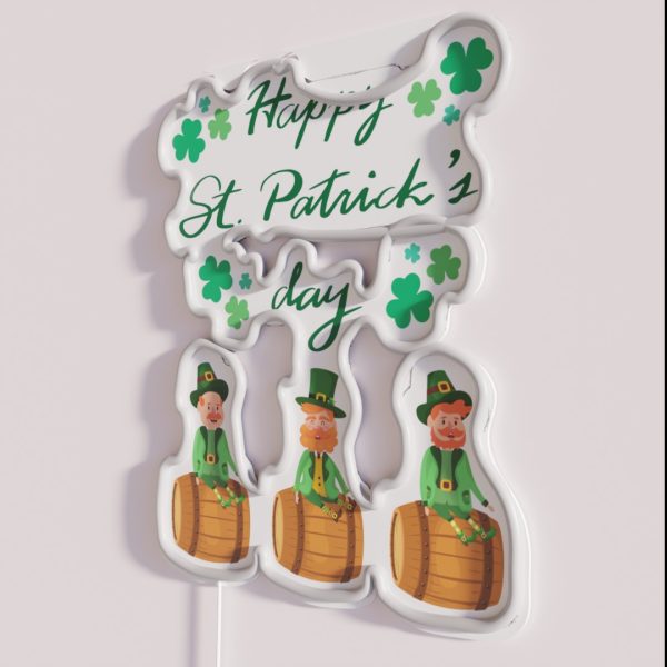 St Patrick S Day Triple Irish Barrel Rider RGB Neon Sign