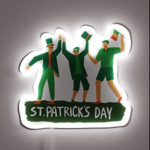 St Patrick S Day Triple Men S Fun RGB Neon Sign