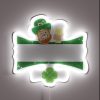 Michigan St. Patrick's Day Neon Sign with Fun Green Glow