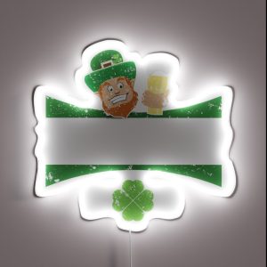 St Pats Clothes Michigan St Patrics Day Funny St Patrics RGB Neon Sign