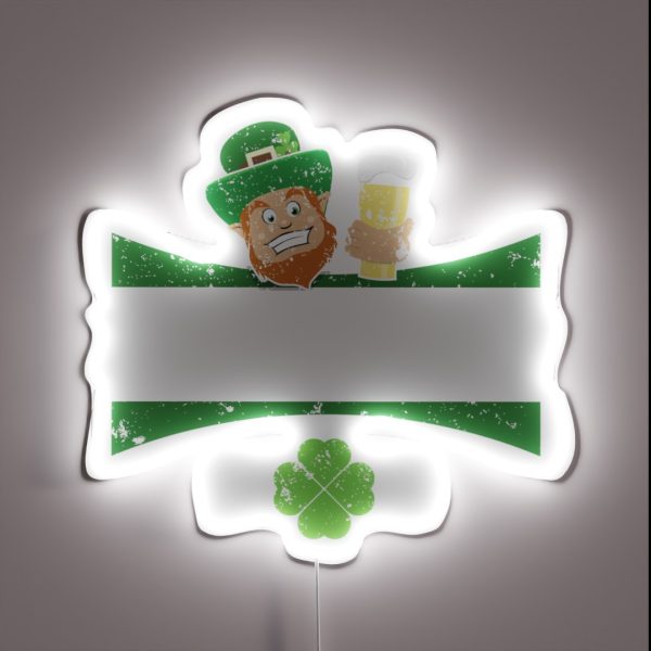 St Pats Clothes Michigan St Patrics Day Funny RGB Neon Sign