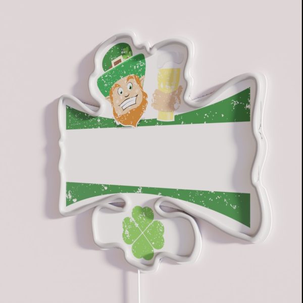 St Pats Clothes Michigan St Patrics Day Funny RGB Neon Sign