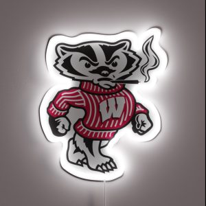 Stoned Bucky Badger RGB Neon Sign