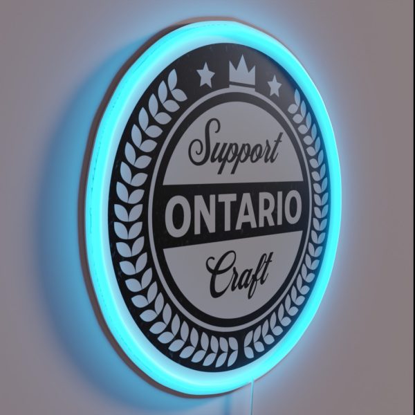 Support Ontario Craft Beer RGB Neon Sign