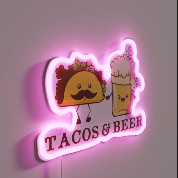 Tacos And Beer RGB Neon Sign