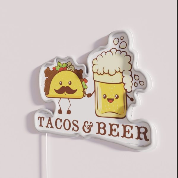Tacos And Beer RGB Neon Sign