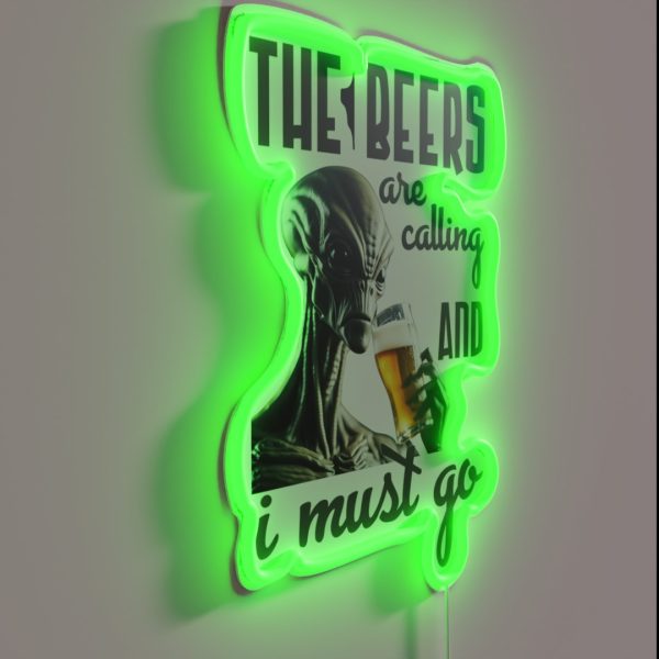 The Beers Are Calling RGB Neon Sign