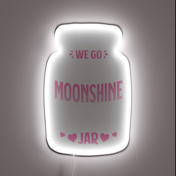 Together Like Moonshine In A Mason Jar Distiller RGB Neon Sign