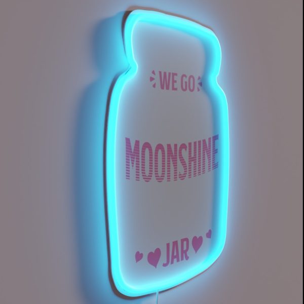Together Like Moonshine In A Mason Jar Distiller RGB Neon Sign