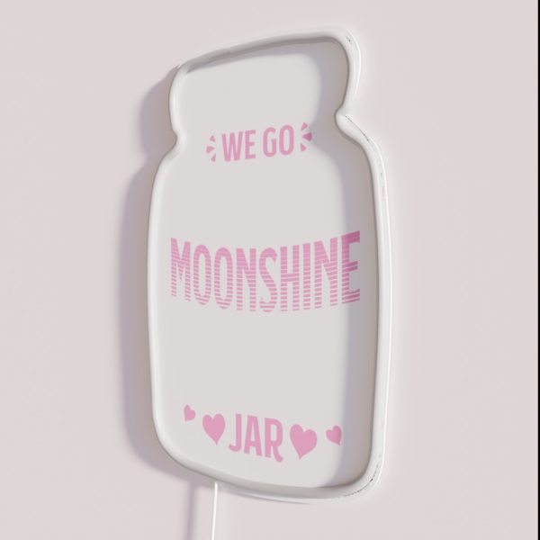 Together Like Moonshine In A Mason Jar Distiller RGB Neon Sign