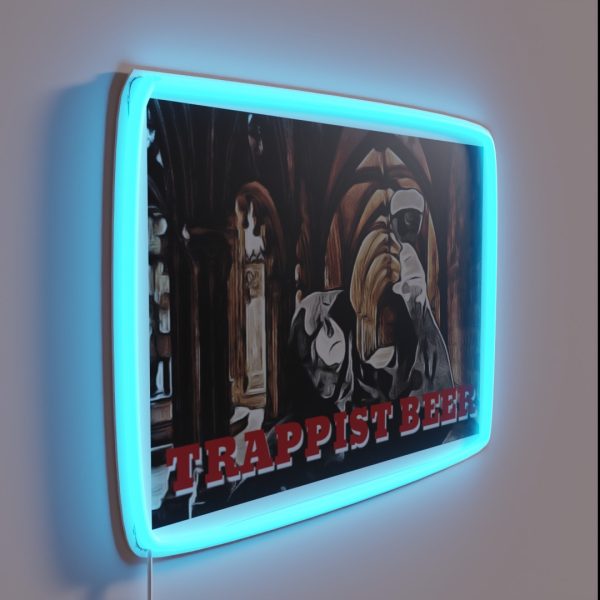 Trappist Monk In Abbey RGB Neon Sign