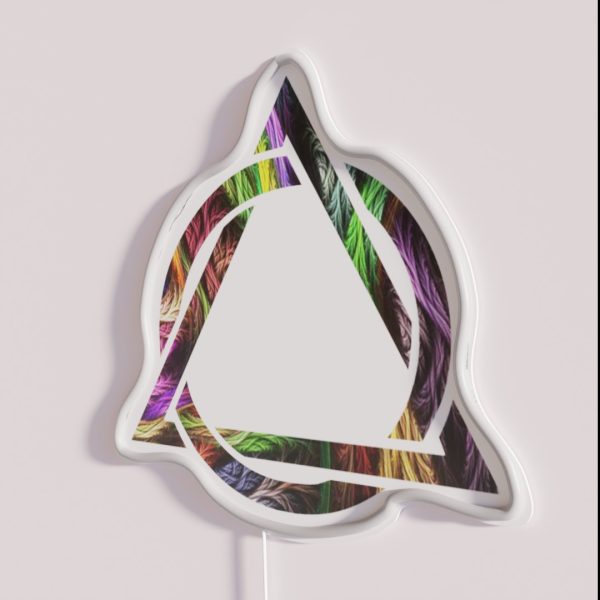 Triangle Inside Circle Alcoholics Anonymous Symbol Wild RGB Neon Sign