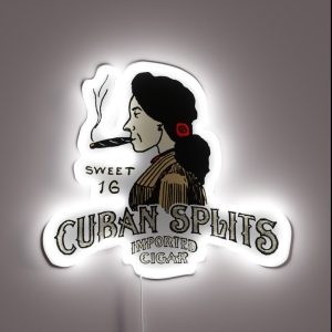 Vintage Cuban Cigar Remix RGB Neon Sign