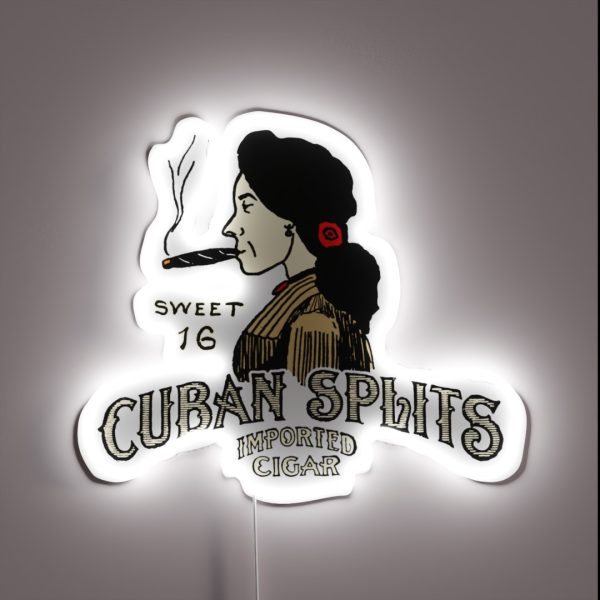 Vintage Cuban Cigar Remix RGB Neon Sign