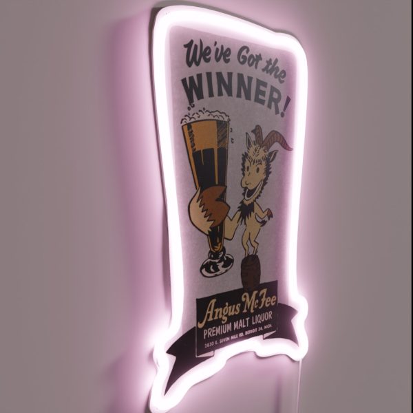 Vintage Detroit Malt Liquor RGB Neon Sign