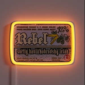 Vintage Imported Craft Beer Label RGB Neon Sign