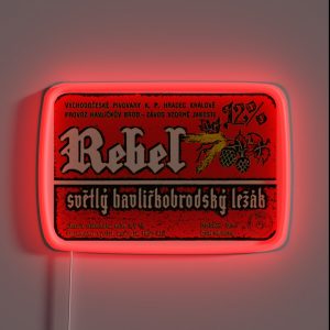 Vintage Imported Craft Beer Label RGB Neon Sign