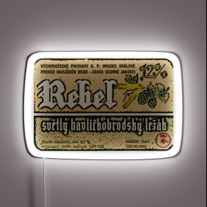 Vintage Imported Craft Beer Label RGB Neon Sign