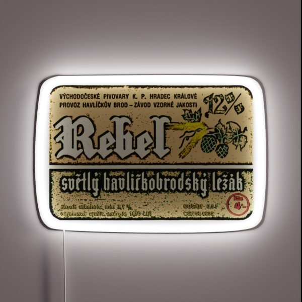 Vintage Imported Craft Beer Label RGB Neon Sign