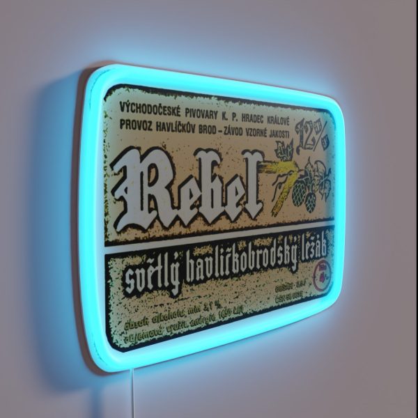 Vintage Imported Craft Beer Label RGB Neon Sign