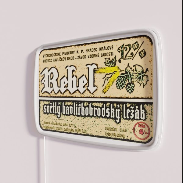 Vintage Imported Craft Beer Label RGB Neon Sign