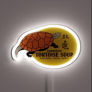 Vintage Japanese Tortoise Soup RGB Neon Sign
