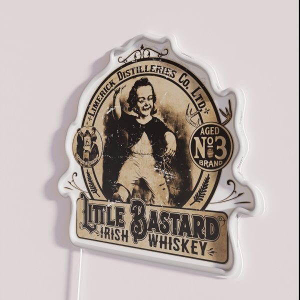 Vintage Little Bastard Irish Whiskey RGB Neon Sign