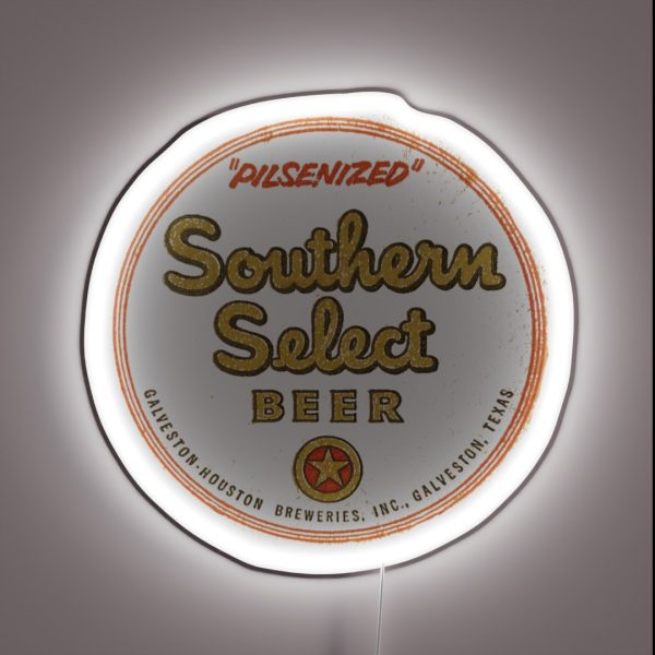 Vintage Southern Select Galveston Houston Breweries RGB Neon Sign