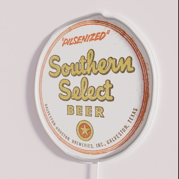 Vintage Southern Select Galveston Houston Breweries RGB Neon Sign