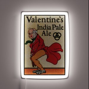 Vintage Valentine S India Pale Ale Logo RGB Neon Sign