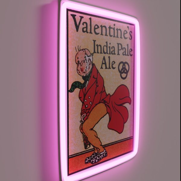 Vintage Valentine S India Pale Ale Logo RGB Neon Sign