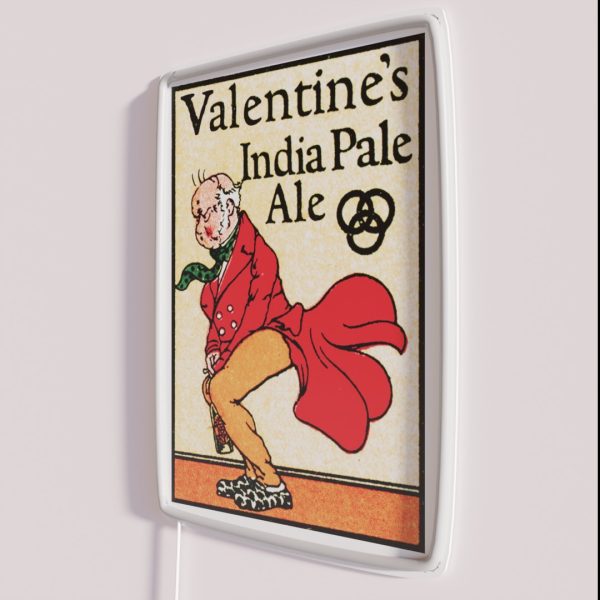 Vintage Valentine S India Pale Ale Logo RGB Neon Sign
