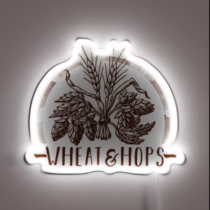 Wheat And Hops RGB Neon Sign