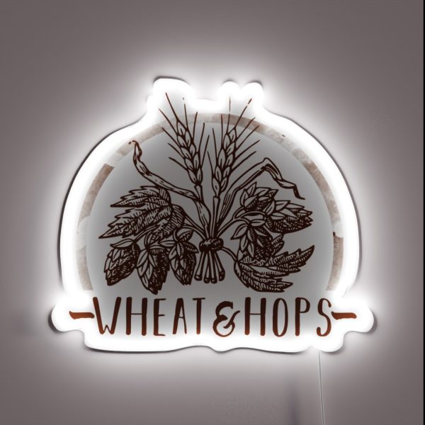 Wheat And Hops RGB Neon Sign