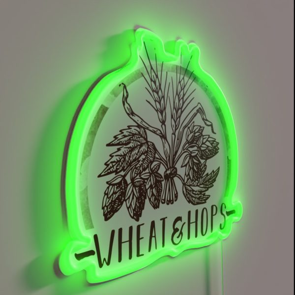 Wheat And Hops RGB Neon Sign