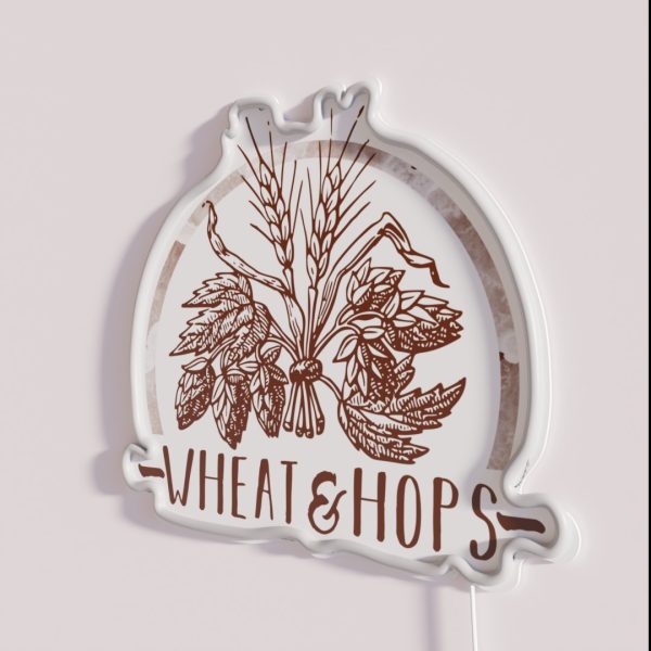 Wheat And Hops RGB Neon Sign