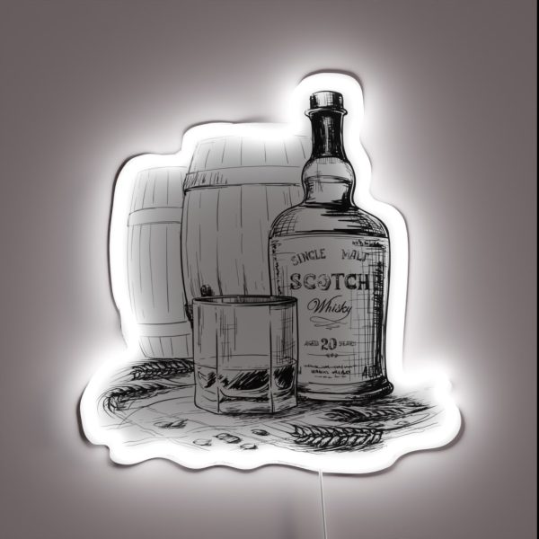 Whiskey Distillery RGB Neon Sign