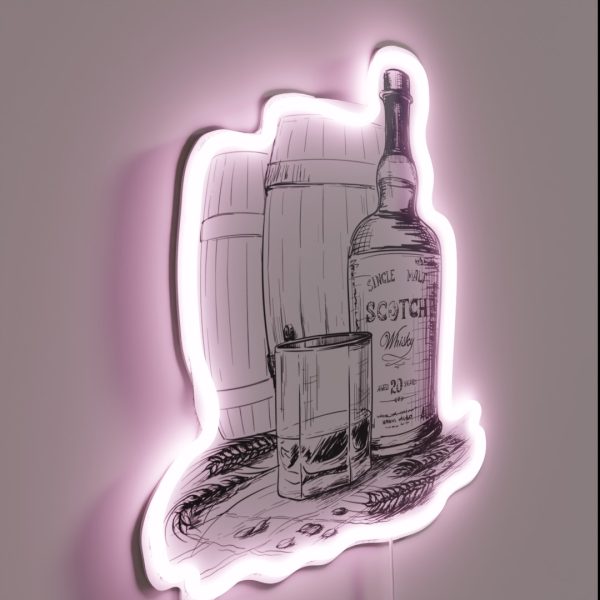 Whiskey Distillery RGB Neon Sign