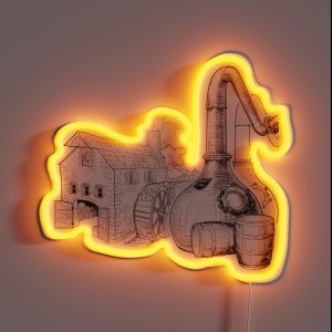 Whiskey Distillery RGB Neon Sign