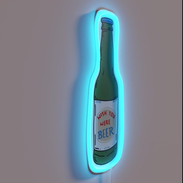 Wish You Were Beer RGB Neon Sign