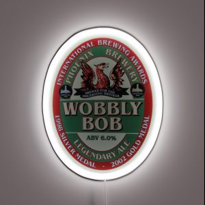 Wobbly Bob Legendary Ale Pump Clip RGB Neon Sign