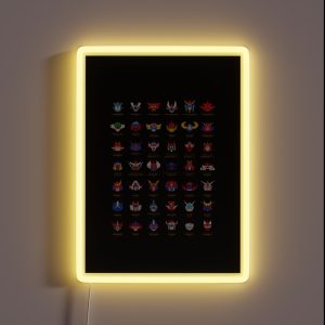 071b 70s Robots Color RGB Neon Sign