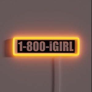 1 800 Igirl RGB Neon Sign 1 800 Igirl RGB Neon Sign