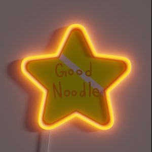 1 Big Good Noodle Award Star Spongebob RGB Neon Sign