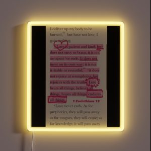 1 Corinthians 13 RGB Neon Sign