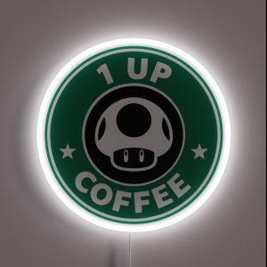 1 UP Cafe RGB Neon Sign 1 UP Cafe RGB Neon Sign