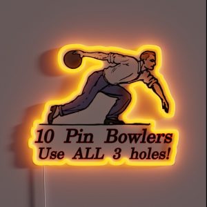 10 Pin Bowlers RGB Neon Sign
