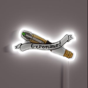 11th Doctor Sonic And Saying RGB Neon Sign