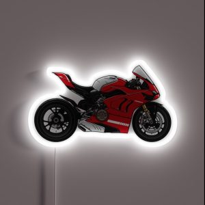 1299 Panigale V4R Super Sports Motorcycle RGB Neon Sign